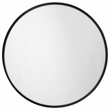 ROUND MIRROR IRON BLACK